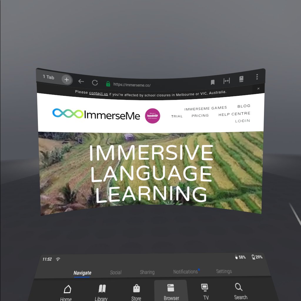 oculus home page